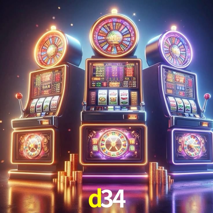 d34: Jogos de Caça-Níqueis-Altas Recompensas, Roleta-Velocidade, Blackjack-Desafios Máximos
